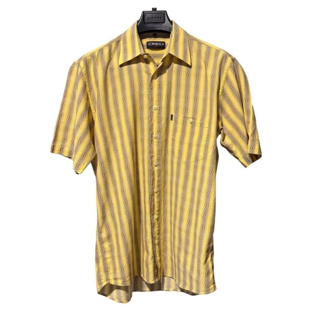 DORNBUSCH Mens Short Sleeve Shirt‎ Size 39/40 medium designer 100% cotton